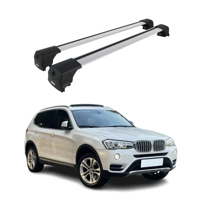 Dachträger Gepäckträger für BMW X3 F25 2010-2017 ABE Grundträger Alu Silber