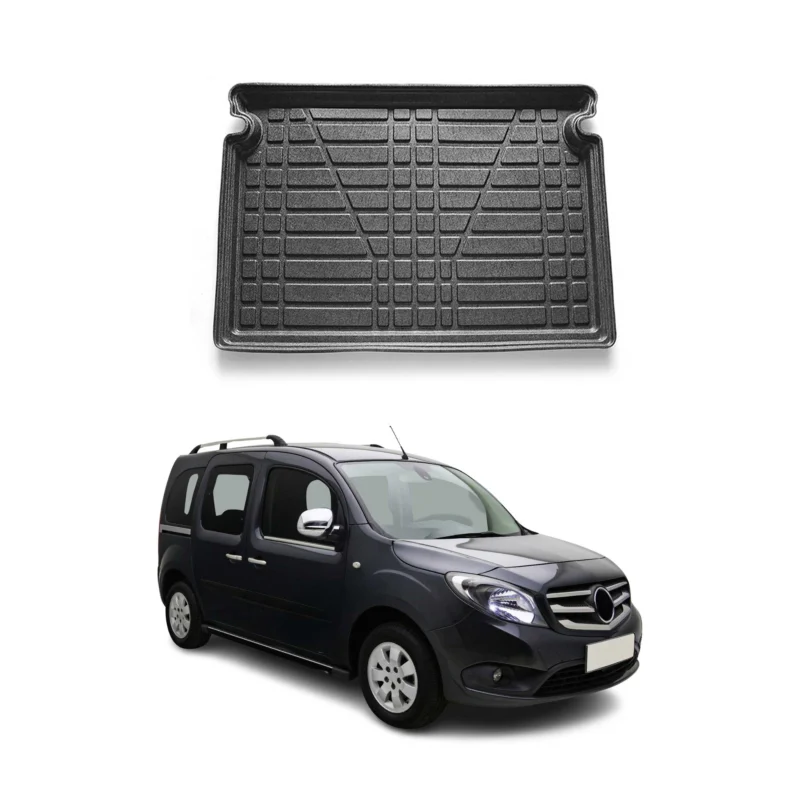 Kofferraumwanne Laderaumwanne für Mercedes Citan 2013-2021 Gummi TPE Schwarz