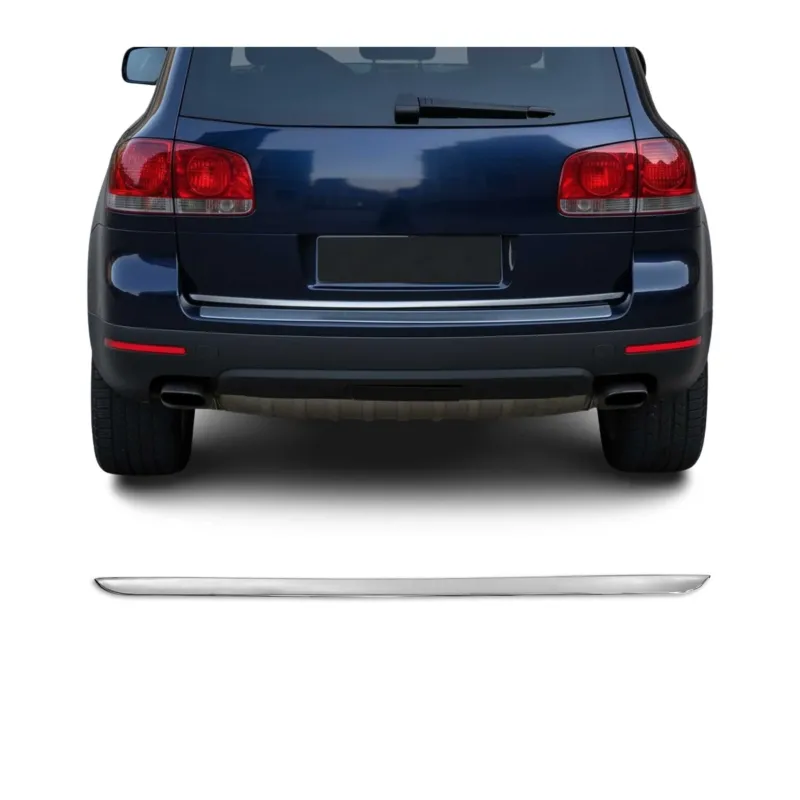 Kofferraumleiste Heckleiste für VW Touareg 2002-2010 Untere Chrom Edelstahl
