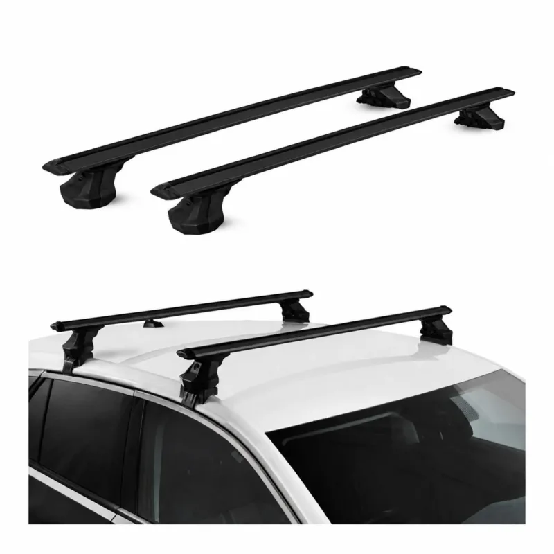 Dachträger Querträger für Citroën C4 II 2010-2018 Aluminium 2 Stück TÜV Schwarz