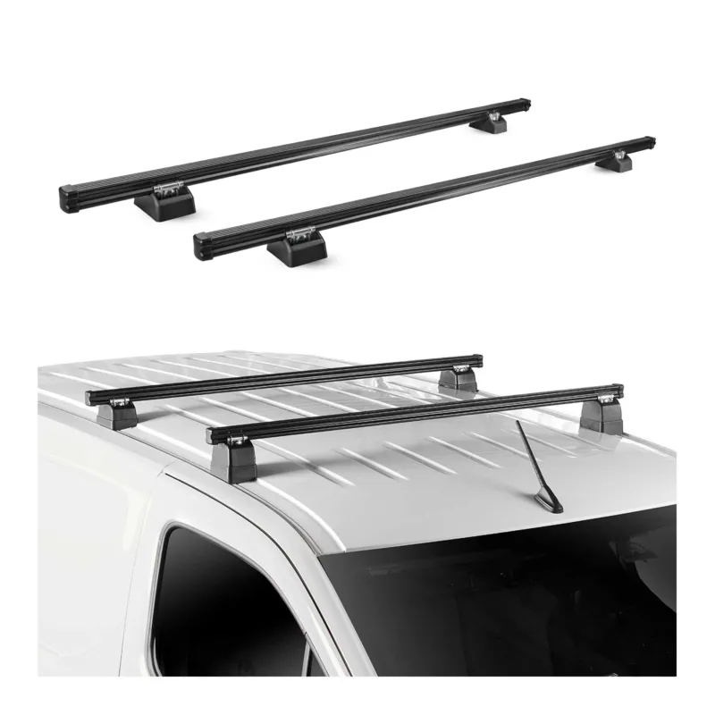 Dachträger für Fiat Scudo 1994-2006 H1L1 2-Träger Stahl Schwarz Dachgepäckträger
