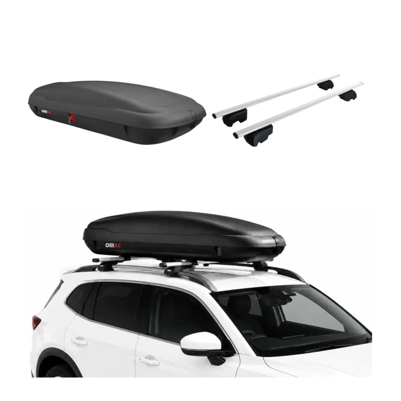 Carbonlook Dachbox 400L + Dachträger Hyundai Tucson IV 2022-2026 Silber