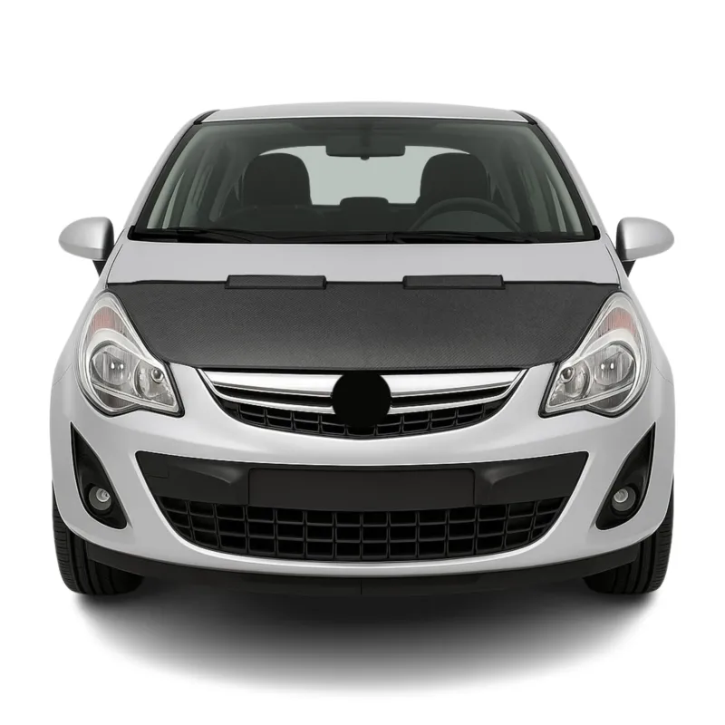 Haubenbra Steinschlagschutz Bonnet Bra für Opel Corsa D 2006-2015 Carbon Halb