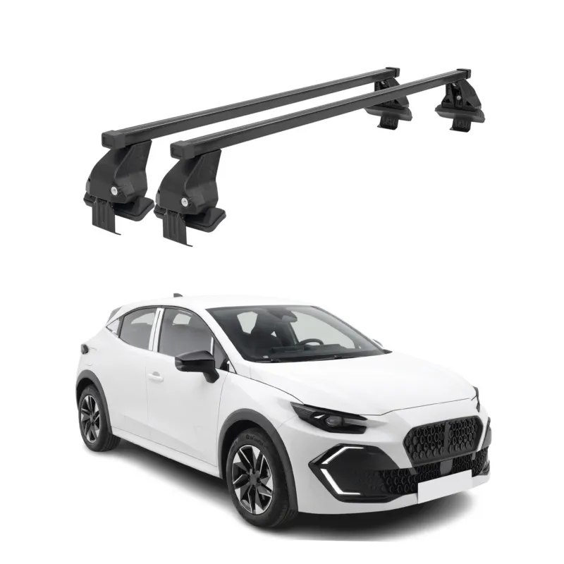 Menabo Dachträger Grundtäger für Renault Clio VI 2025-2027 50kg Schwarz Stahl 2x