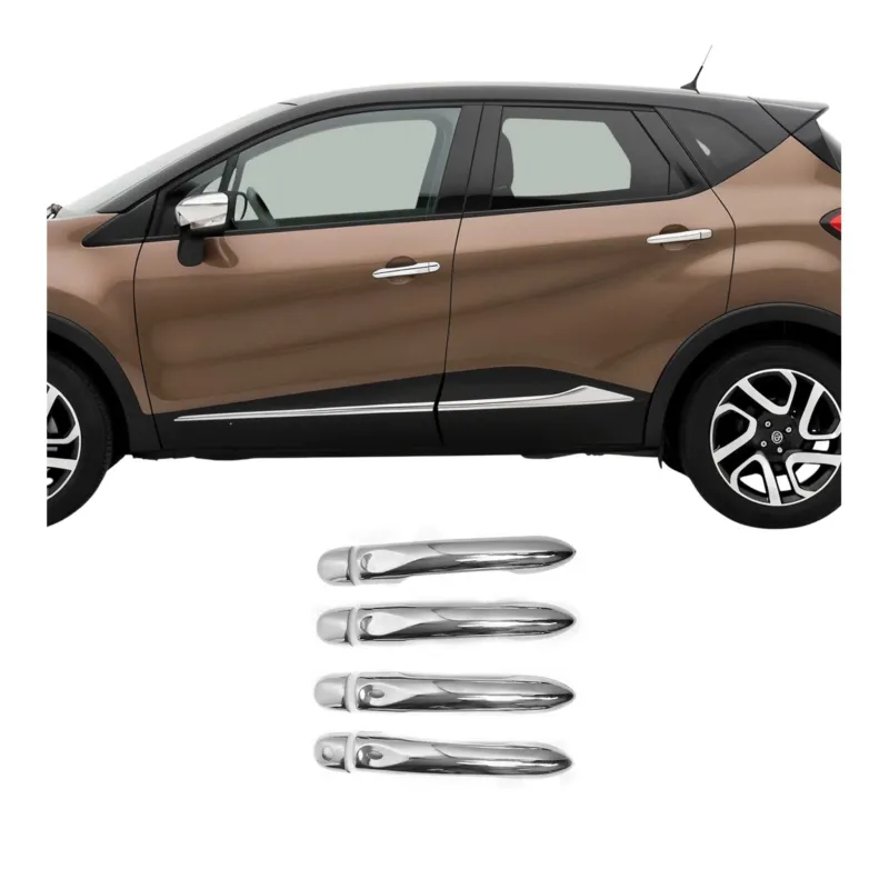 Chrom Türgriff Blende für Renault Captur I 2013-2019 Edelstahl 8tlg