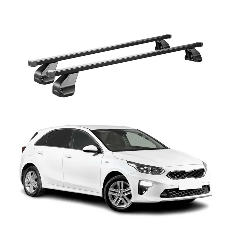 Menabo Dachträger Grundtäger für Kia Ceed 2019-2026 75kg Stahl Schwarz 2 tlg