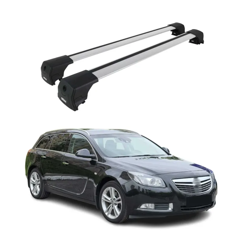 Dachträger Grundträger für Opel Insignia A 2008-2017 Alu ABE Silber 2x