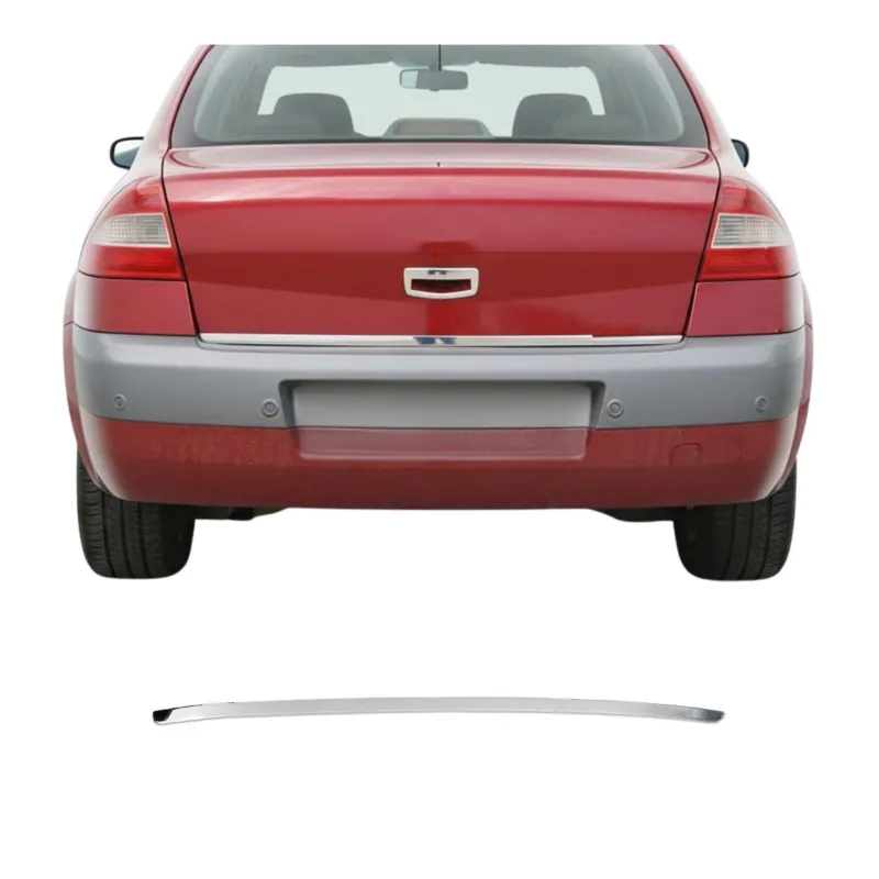 Kofferraumleiste Heckleiste für Renault Scenic 2003-2009 Untere Chrom Edelstahl