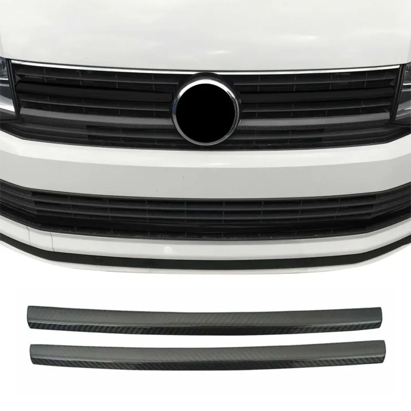 Kühlergrill Grillleisten für VW T6 Transporter 2015-2019 Highline Carbon Rot 2x