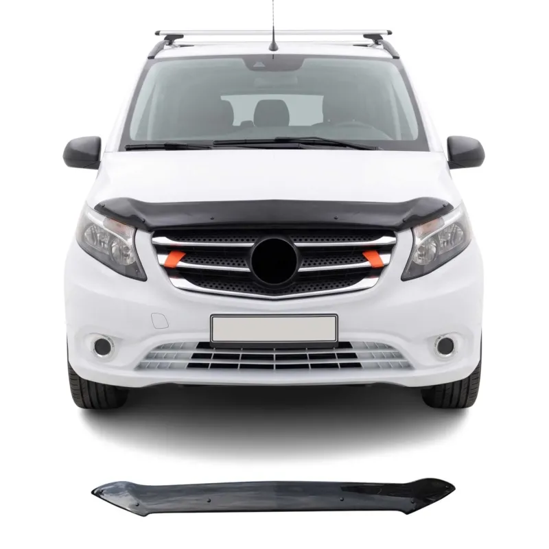 Motorhaube Deflektor Insektenschutz für Mercedes Vito W447 2014-2026 Dunkel