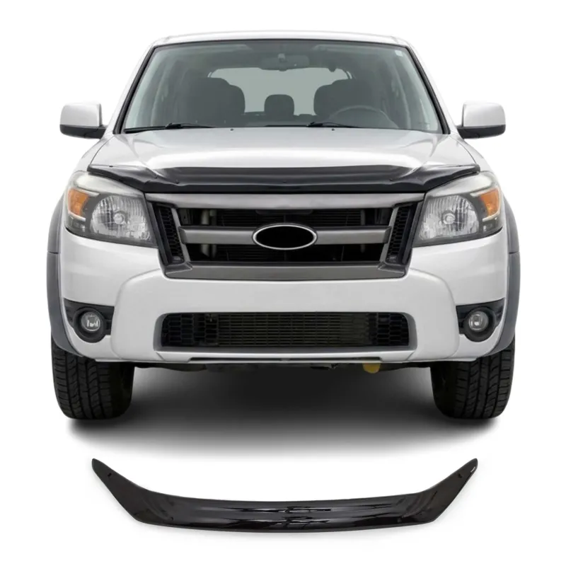 Motorhaube Deflektor Insekten Steinschlagschutz für Ford Ranger 2009-2012 Dunkel