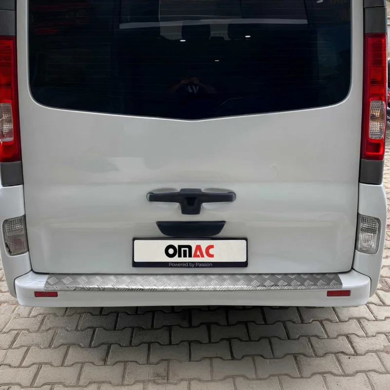 Ladekantenschutz Stoßstange für Renault Trafic II 2001-2014 Aluminium Silber