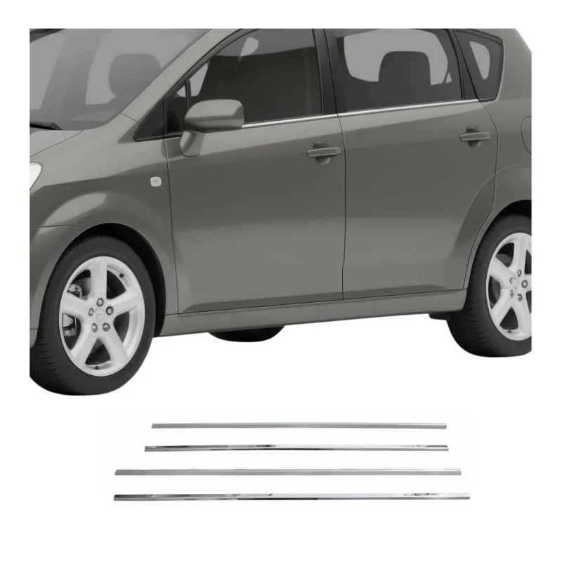 Fensterleisten Zierleisten für Toyota Corolla Verso 2004-2009 Edelstahl Chrom 4x