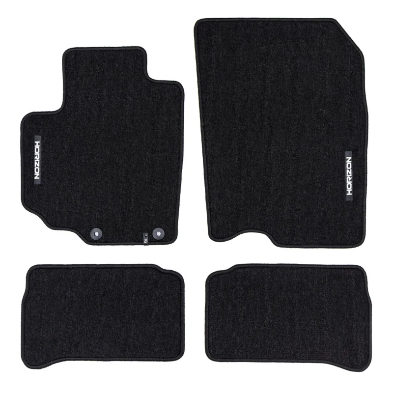 Velours Fußmatten für Opel Agila B 2008-2014 Autoteppich Automatten Schwarz 4tlg