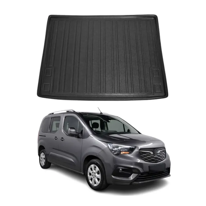 Kofferraumwanne Laderaumwanne für Opel Combo Life 2019-2026 Gummi TPE Schwarz