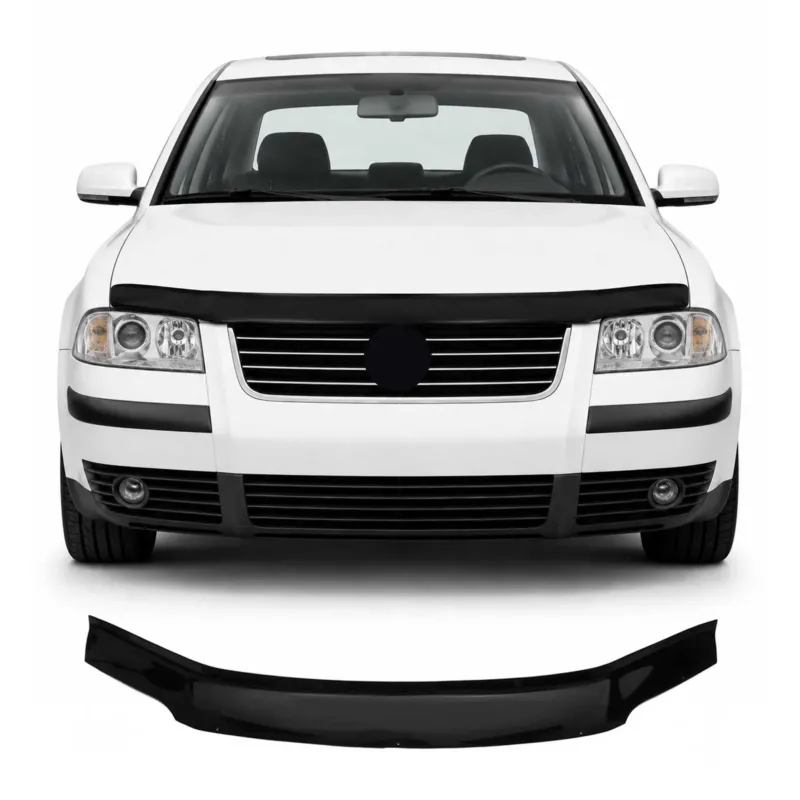 Motorhaube Deflektor Steinschlagschutz für VW Passat B5 GP 2000-2005 Schwarz