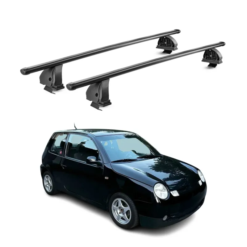 Stahl Dachträger für VW Lupo 1998-2005 TÜV Abschließbar 75 kg 2tlg Schwarz