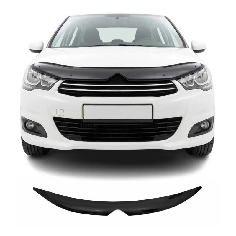 Motorhaube Deflektor Insekten Steinschlagschutz für Citroen C4 2010-2018 Dunkel