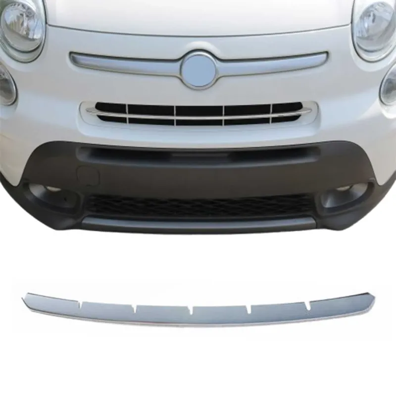 Kühlergrill Leisten Grillleisten für Fiat 500L Popstar 2012-2017 Edelstahl Chrom