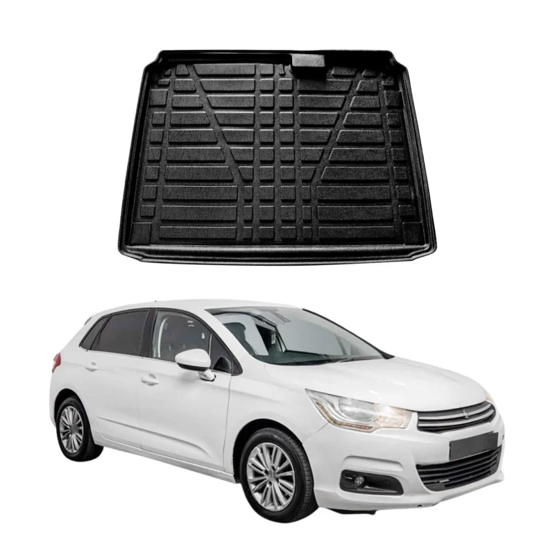 Kofferraumwanne Laderaumwanne für Citroen C4 2010-2021 Schrägheck Gummi TPE