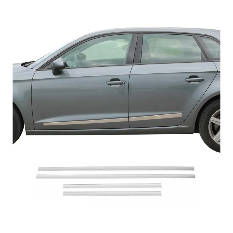 Seitentürleiste Türleisten Türschutzleisten für Audi A3 2013-2026 Edelstahl 4x