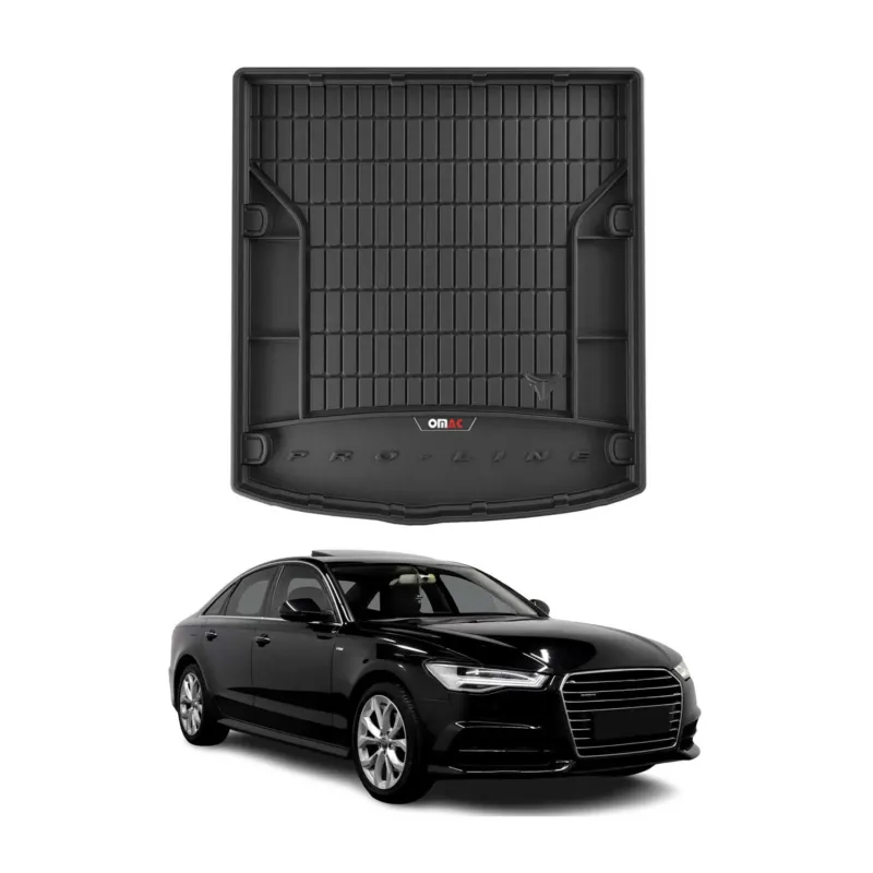 OMAC Gummi Kofferraumwanne für Audi A6 C7 Stufenheck 2011-2018 TPE Laderaumwanne