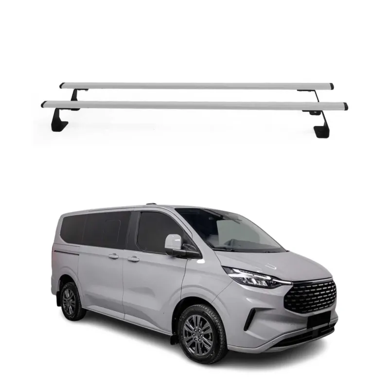 Dachträger Grundtäger für VW Transporter T7 2023-2026 75kg Stahl Silber 2 tlg