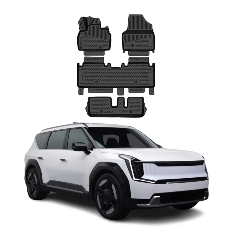 OMAC Gummimatten Fußmatten für Kia EV9 2023-2026 TPE Automatten Schwarz 4tlg