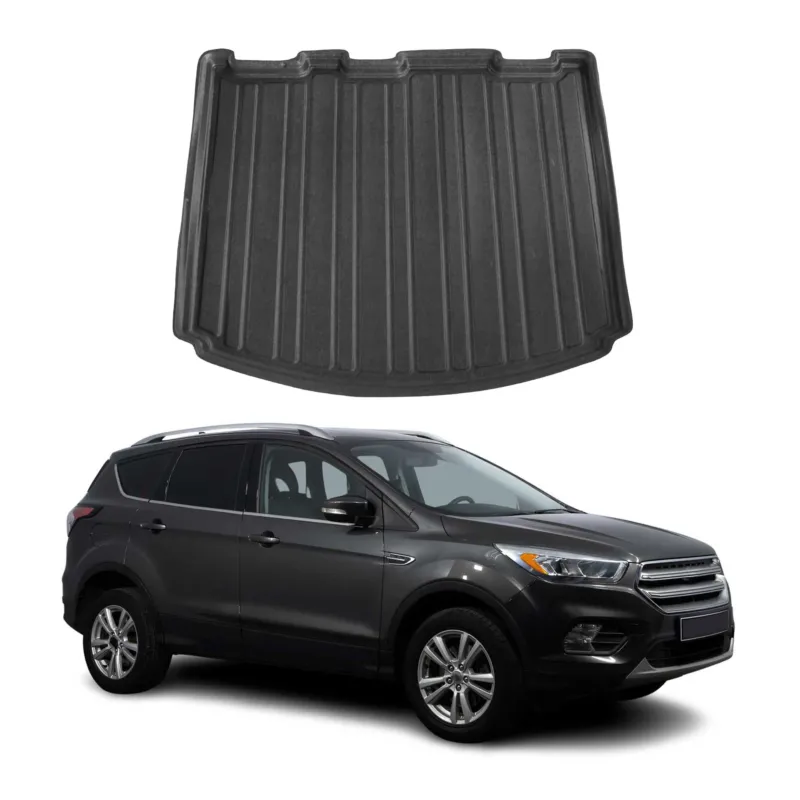 Kofferraumwanne Laderaumwanne für Ford Kuga II 2012-2019 Gummi TPE Schwarz