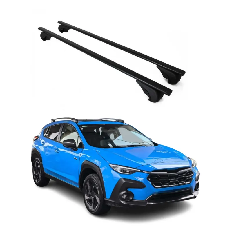 Dachträger Grundträger für Subaru Crosstrek 2022-2026 75kg Stahl Schwarz 2 tlg