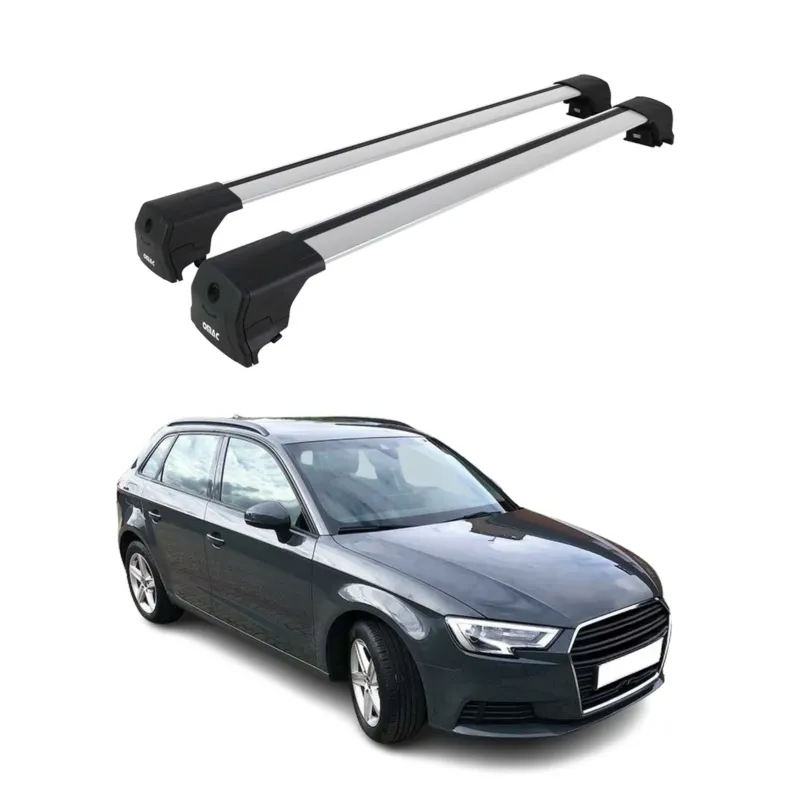 Dachträger Grundträger für Audi A3 8V Sportback 2012-2020 Alu ABE Silber 2x