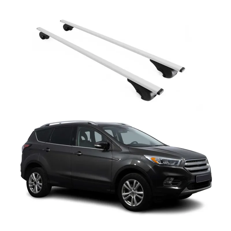 Dachträger Grundträger für Ford Kuga II Titanium 2012-2019 75kg Stahl Silber 2x