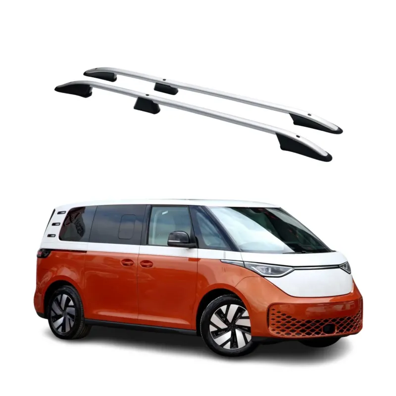 Dachreling Dachgepäckträger für VW ID.Buzz 2022-2026 Alu Silber 2 tlg