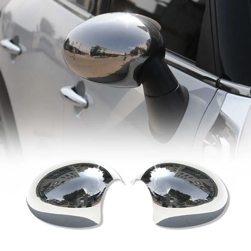 Spiegelkappen Spiegelabdeckung für Mini Roadster R59 2012-2015 Edelstahl Chrom