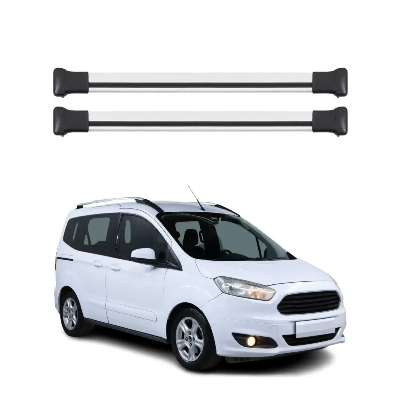 Dachträger für Ford Transit Courier / Tourneo Courier 2014-2023 75kg Alu Grau 2x