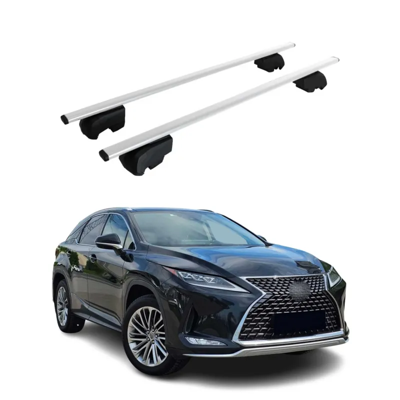 Dachträger Grundträger für Lexus RX 2016-2022 Metall Silber ABE 2x