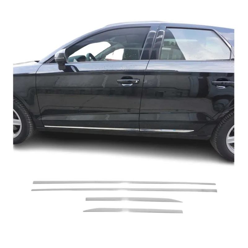 Seitentürleiste Türleisten Türschutzleisten für Fiat Tipo 2015-2021 Edelstahl 4x