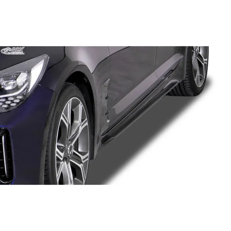 RDX Seitenschweller 'Slim' für Kia Stinger CK 2018- ABS Schwarz 2er-Set TÜV
