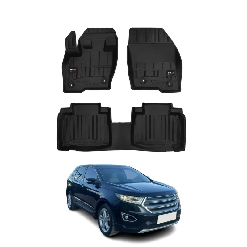 OMAC Gummi Fußmatten für Ford Edge 2014-2024 Premium TPE 3D Automatten 4tlg