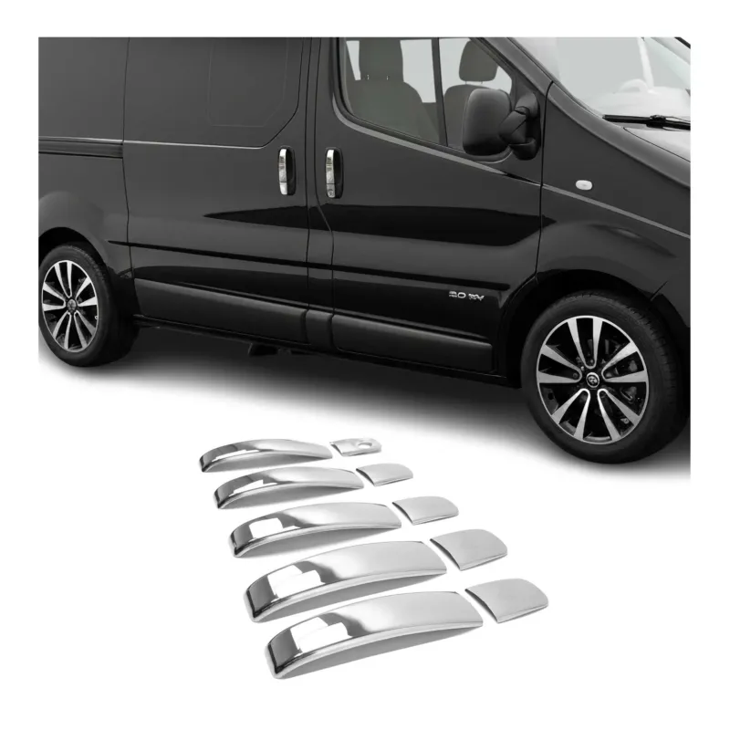 Chrom Türgriff Blende für Renault Trafic 2001-2014 5-Tür Edelstahl 10tlg