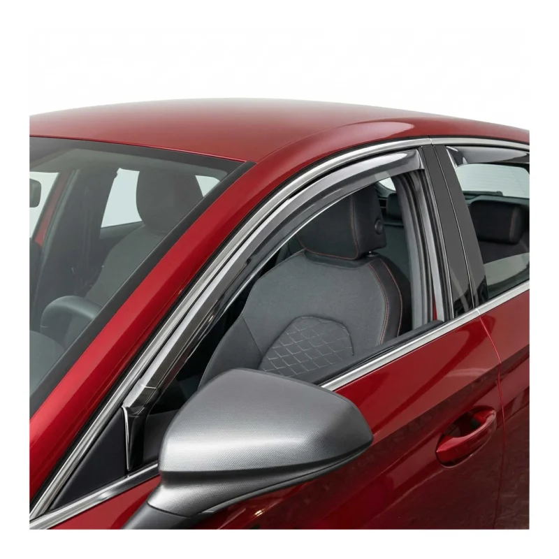 Windabweiser Regenabweiser für Seat Leon 2020-2024 Dunkel Acryl 2tlg