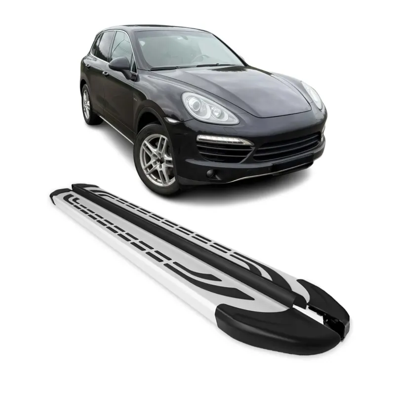 Trittbretter Seitenschweller Seitenbretter für Porsche Cayenne 2010-2017 Alu