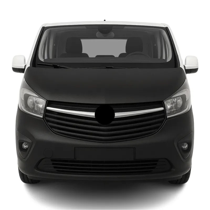 Haubenbra Bonnet Bra Steinschlagschutz für Opel Vivaro B 2014-2019 Schwarz 1tlg