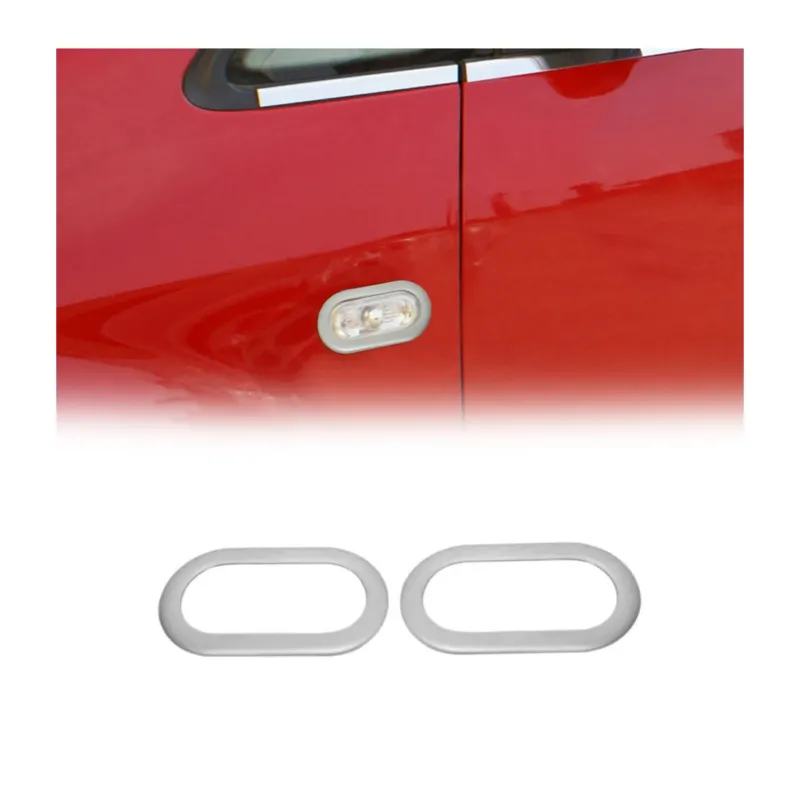 Blinkerrahmen Seitenblinker für Ford Focus Fiesta C-Max Galaxy Edelstahl Chrom