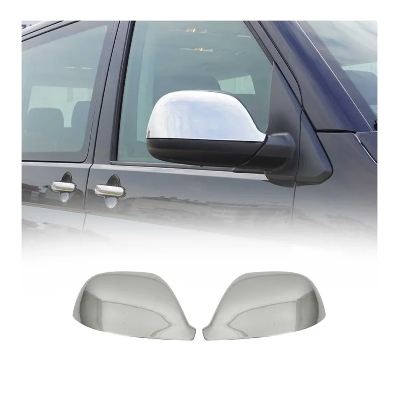 Spiegelkappen Spiegelabdeckung für VW Transporter T5 2010-2015 Edelstahl Chrom