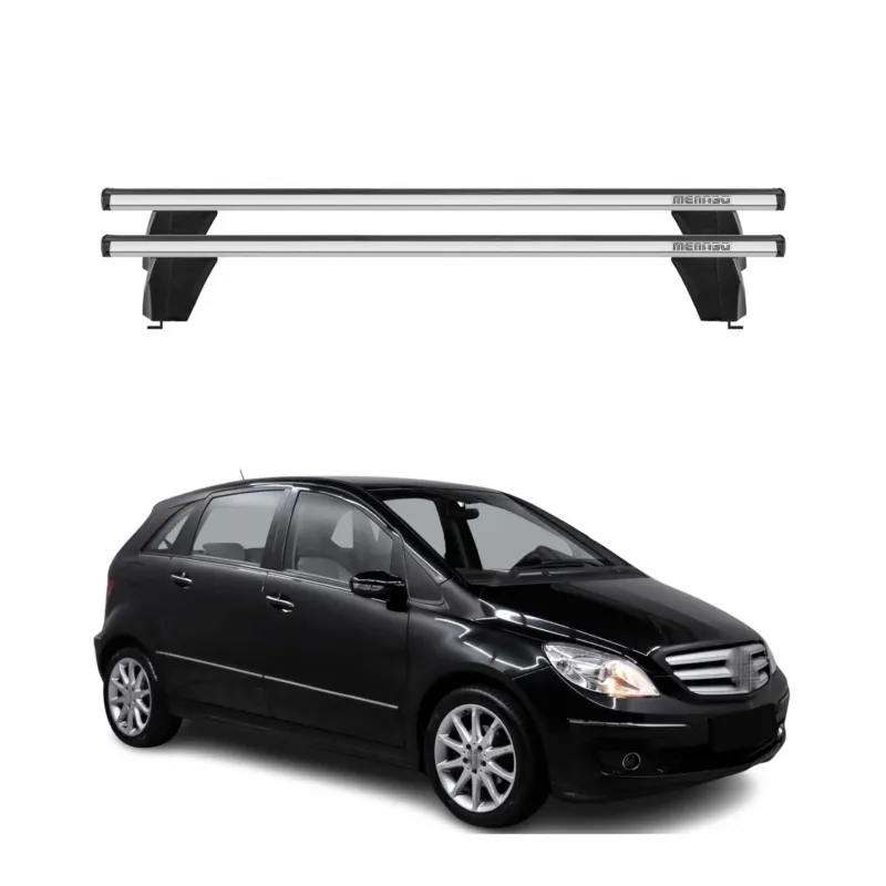 Menabo Dachträger Grundtäger für Mercedes B Klasse W245 2005-2011 75kg Silber 2x