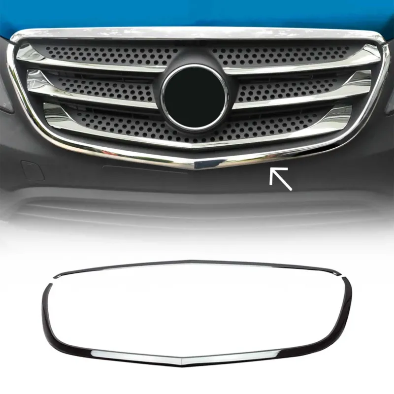 Kühlergrill Leisten Grillleisten für Mercedes Vito W447 2014-2019 2tlg Chrom