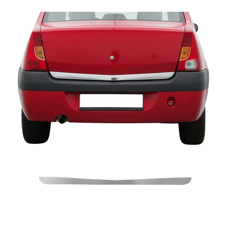 Kofferraumleiste Heckklappe Leiste für Dacia Logan Limo Untere Chrom Edelstahl