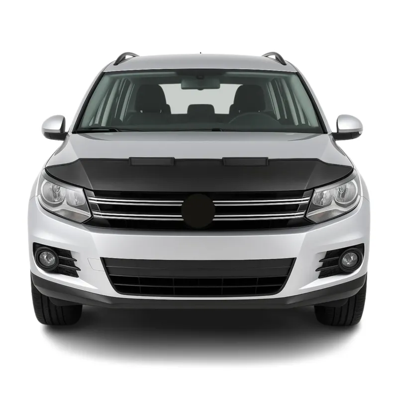 Haubenbra Steinschlagschutz Bonnet Bra für VW Tiguan 2007-2016 Schwarz Halb