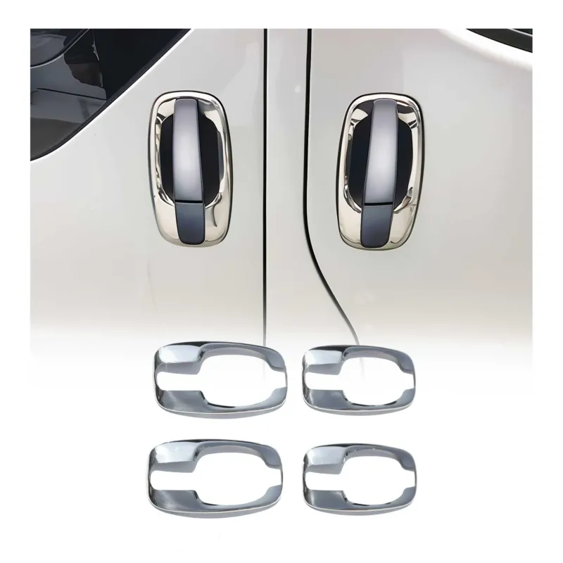 Chrom Türgriff Blende für Renault Trafic 2001-2014 4-Tür Edelstahl 4tlg